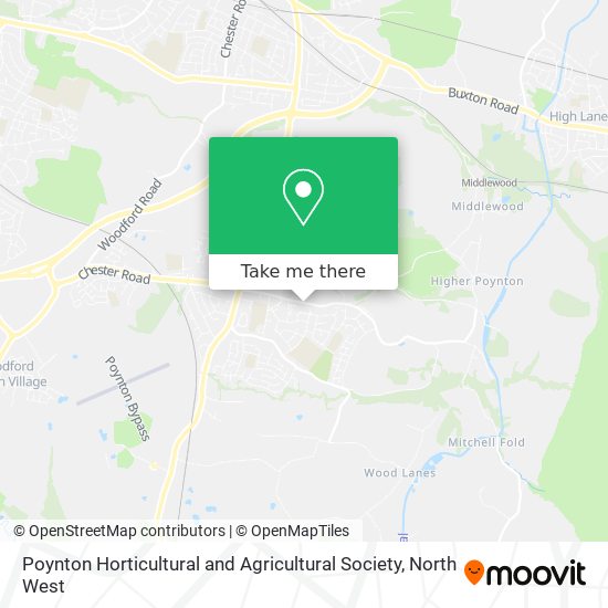 Poynton Horticultural and Agricultural Society map