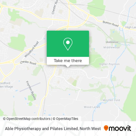 Able Physiotherapy and Pilates Limited map
