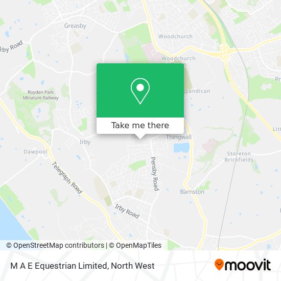 M A E Equestrian Limited map