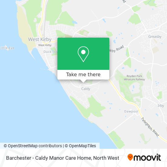 Barchester - Caldy Manor Care Home map