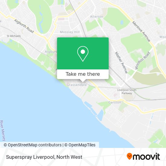 Superspray Liverpool map