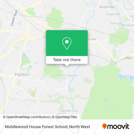 Middlewood House Forest School map