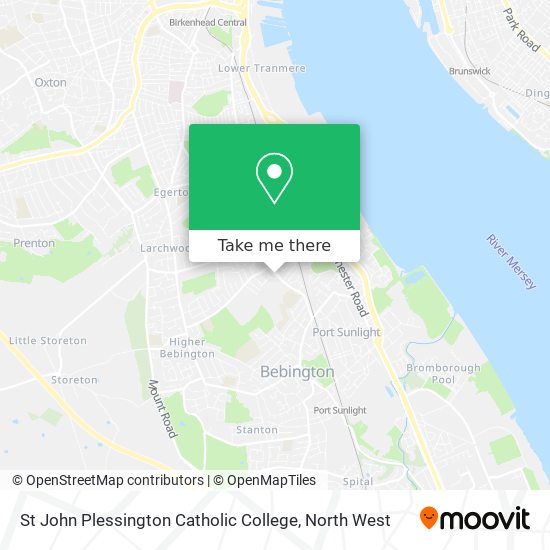 St John Plessington Catholic College map