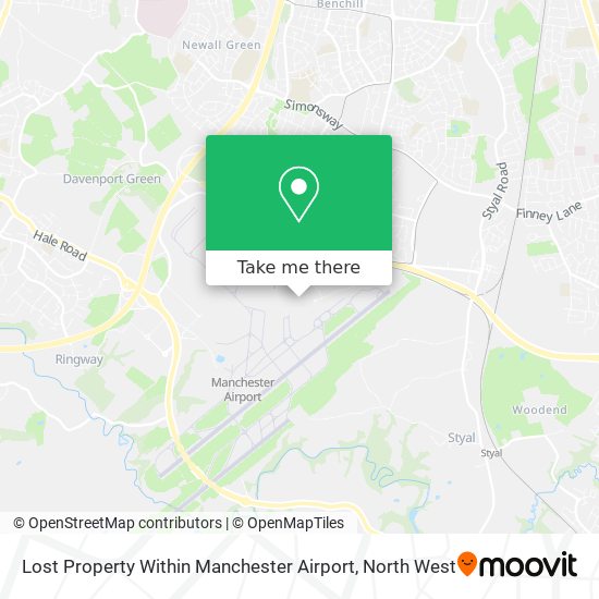 Lost Property Within Manchester Airport map