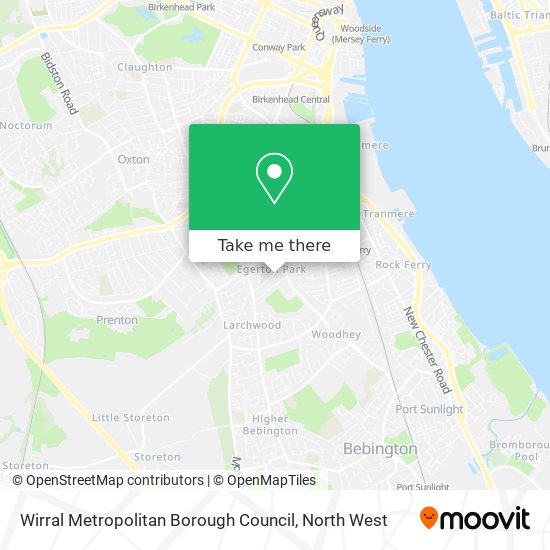 Wirral Metropolitan Borough Council map