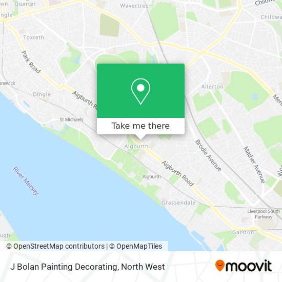 J Bolan Painting Decorating map