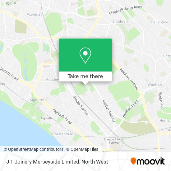 J T Joinery Merseyside Limited map