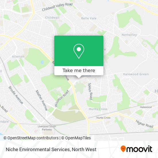 Niche Environmental Services map