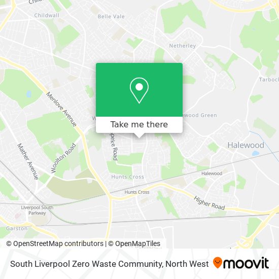 South Liverpool Zero Waste Community map