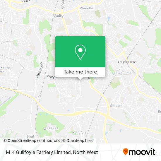 M K Guilfoyle Farriery Limited map