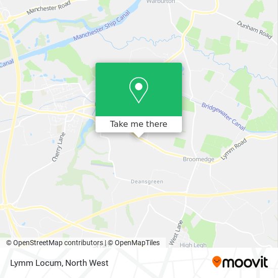 Lymm Locum map