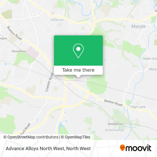 Advance Alloys North West map