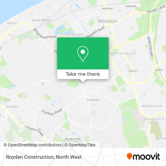 Royden Construction map
