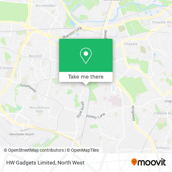 HW Gadgets Limited map