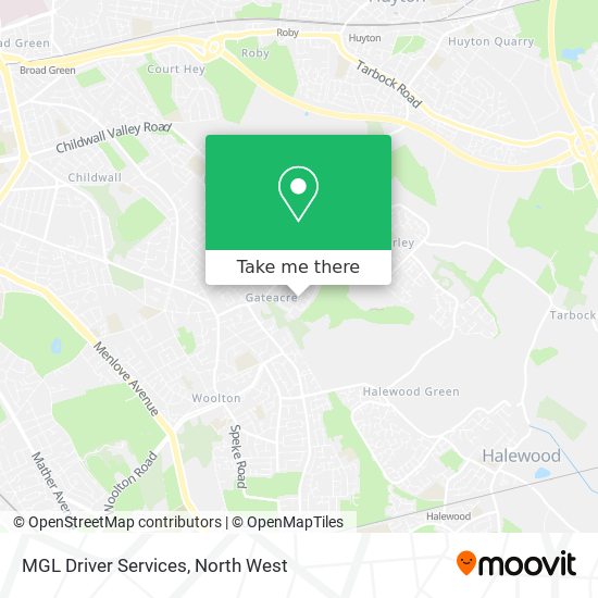 MGL Driver Services map