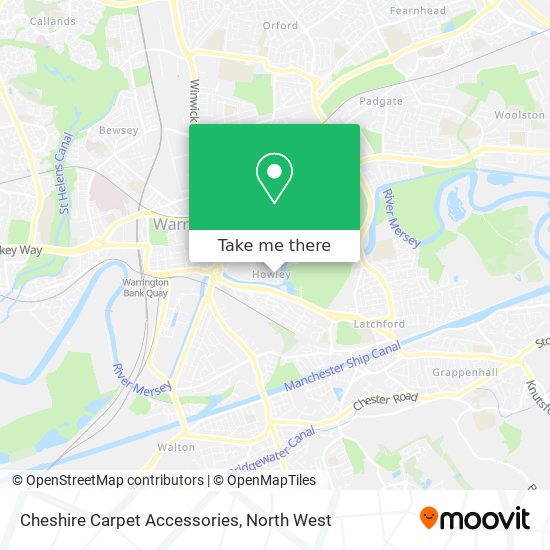 Cheshire Carpet Accessories map