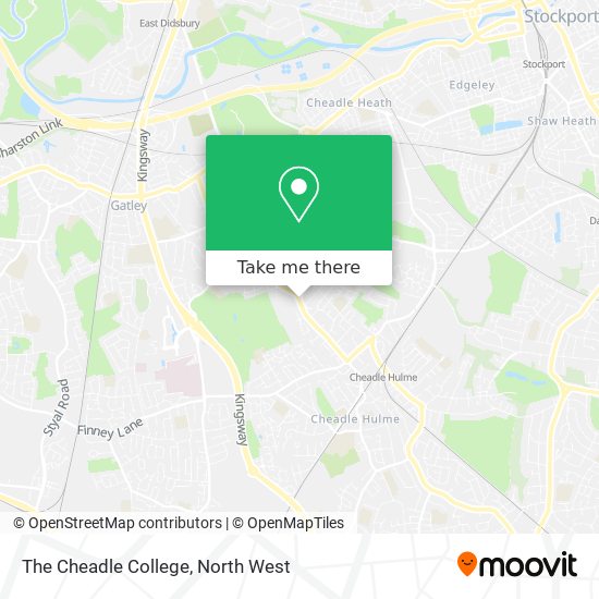 The Cheadle College map