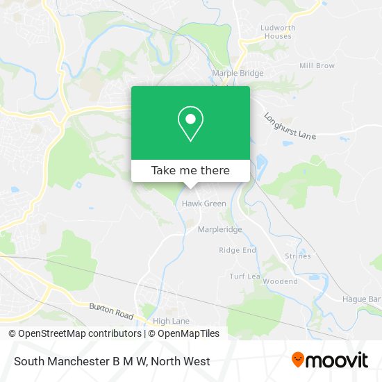 South Manchester B M W map