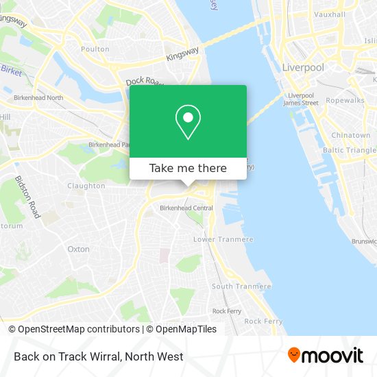 Back on Track Wirral map