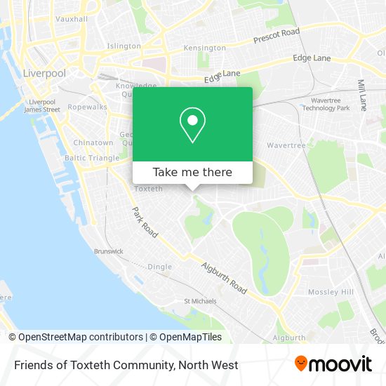Friends of Toxteth Community map