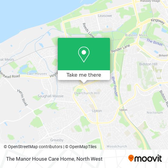 The Manor House Care Home map