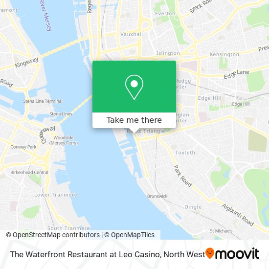 The Waterfront Restaurant at Leo Casino map
