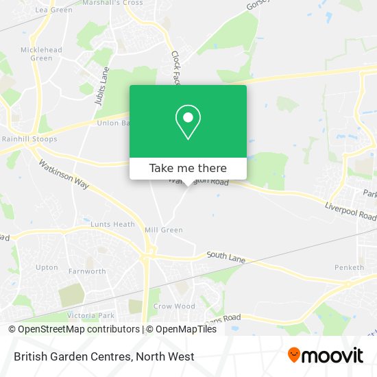 British Garden Centres map