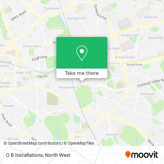 O B Installations map