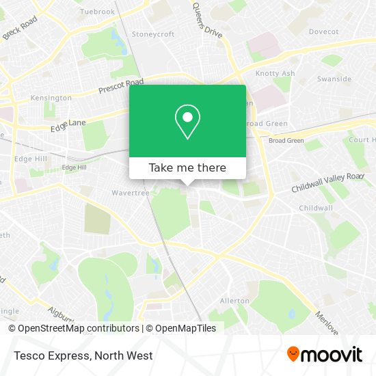 Tesco Express map
