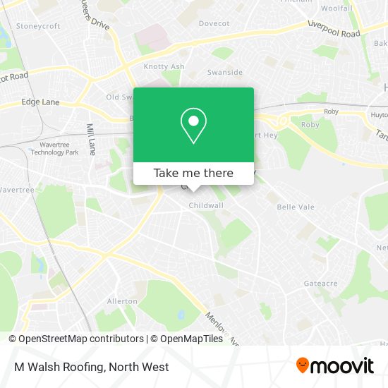 M Walsh Roofing map