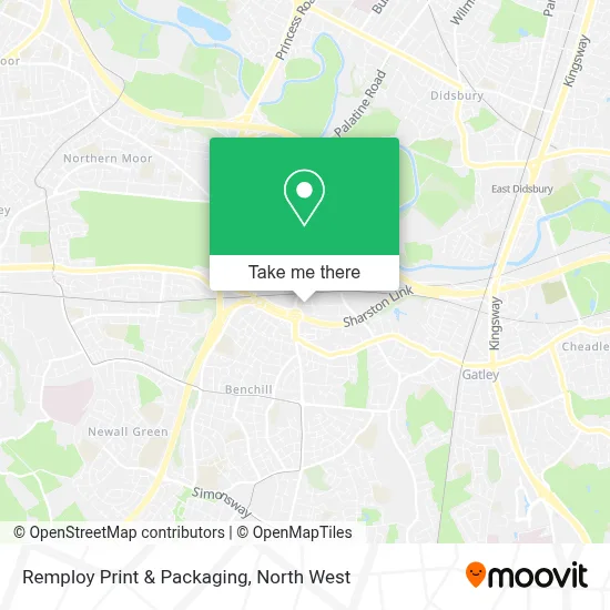 Remploy Print & Packaging map