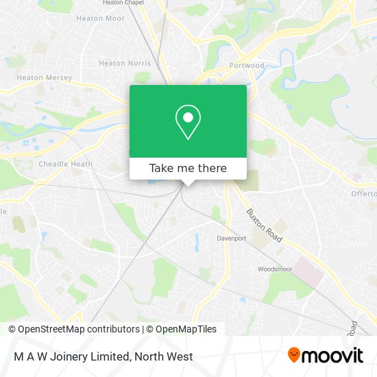 M A W Joinery Limited map