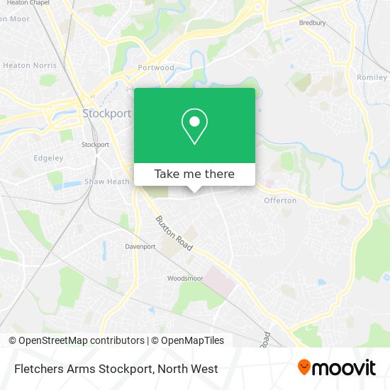 Fletchers Arms Stockport map