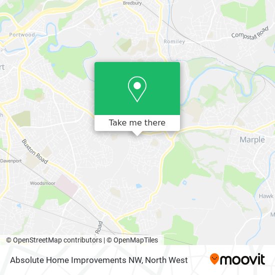 Absolute Home Improvements NW map