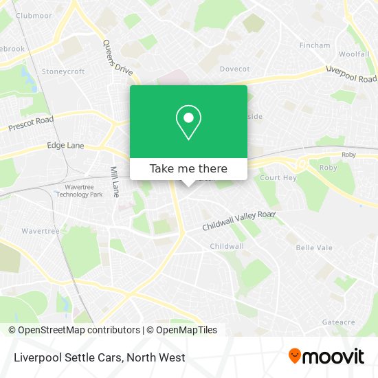 Liverpool Settle Cars map