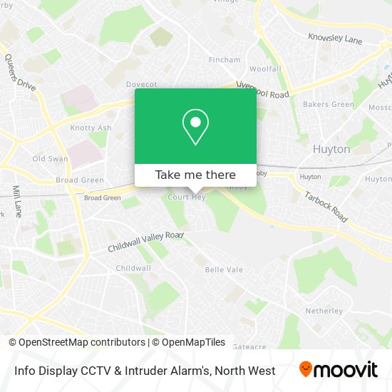 Info Display CCTV & Intruder Alarm's map