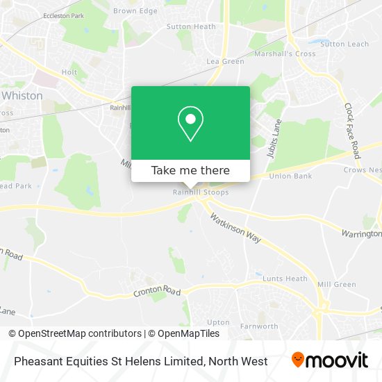 Pheasant Equities St Helens Limited map