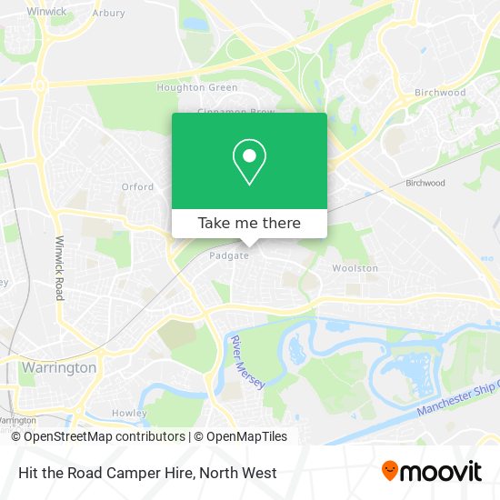 Hit the Road Camper Hire map
