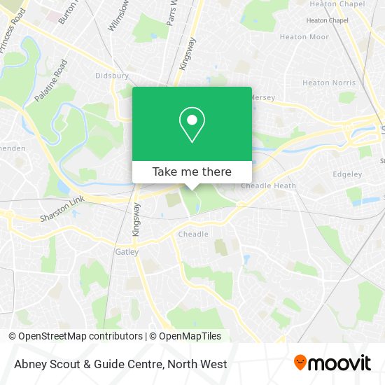 Abney Scout & Guide Centre map