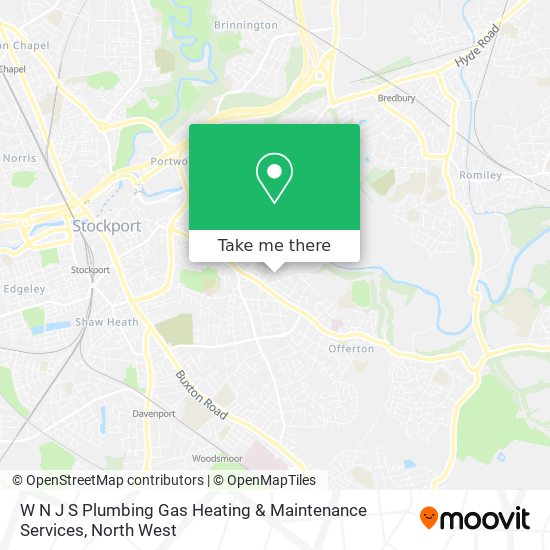 W N J S Plumbing Gas Heating & Maintenance Services map