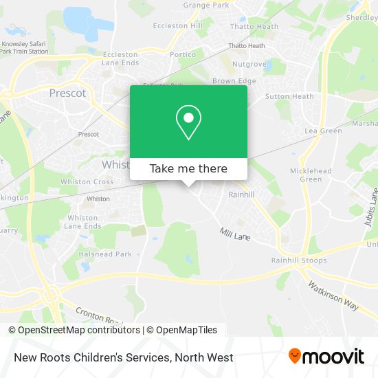 New Roots Children's Services map