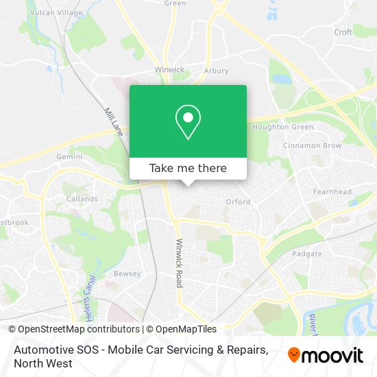 Automotive SOS - Mobile Car Servicing & Repairs map