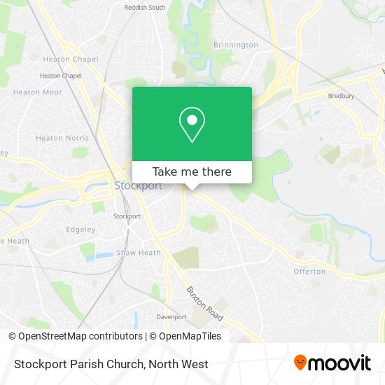 Stockport Parish Church map