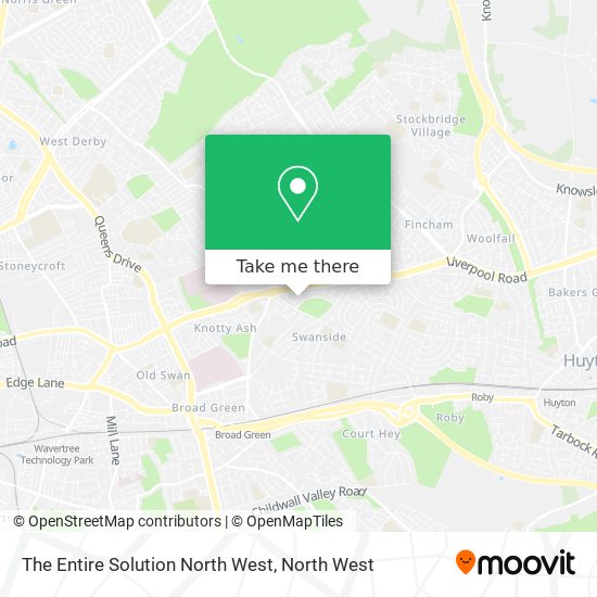 The Entire Solution North West map
