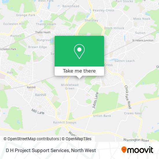 D H Project Support Services map