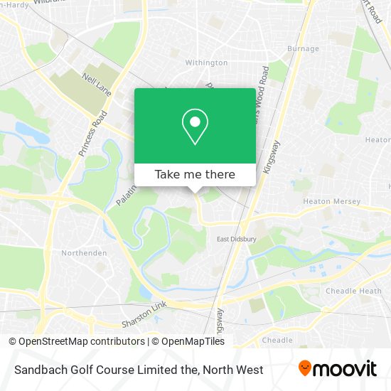 Sandbach Golf Course Limited the map