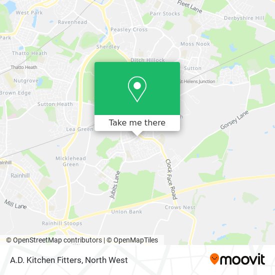 A.D. Kitchen Fitters map