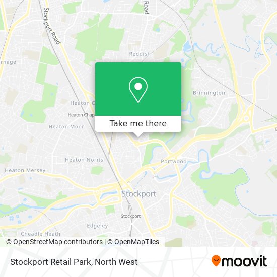Stockport Retail Park map