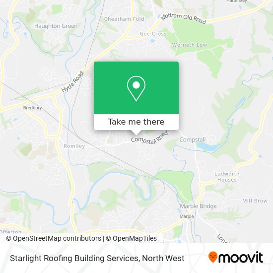 Starlight Roofing Building Services map