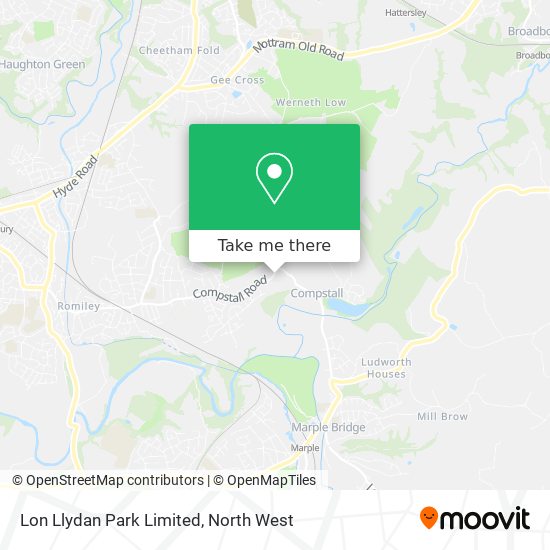 Lon Llydan Park Limited map